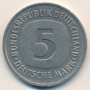 ФРГ, 5 марок (1977 г.)