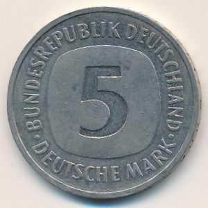 ФРГ, 5 марок (1989 г.)