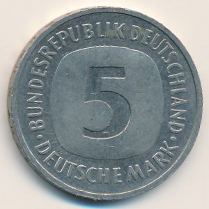 ФРГ, 5 марок (1989 г.)
