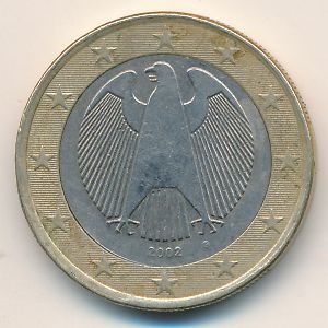 Германия, 1 евро (2002 г.)