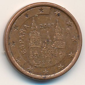Испания, 1 евроцент (2003 г.)