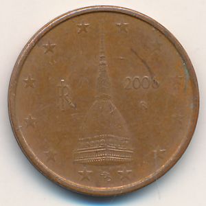 Italy, 2 euro cent, 2006