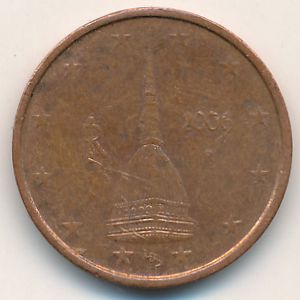 Италия, 2 евроцента (2006 г.)