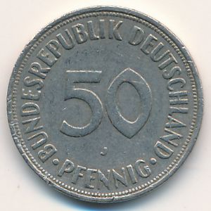 ФРГ, 50 пфеннигов (1972 г.)