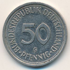 ФРГ, 50 пфеннигов (1990 г.)