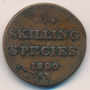 Норвегия, 1 скиллинг (1820 г.)