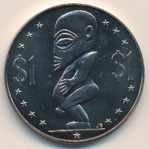 Острова Кука, 1 доллар (1973 г.)
