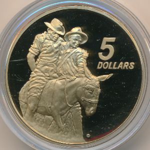 Австралия, 5 долларов (1990 г.)