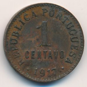 Portugal, 1 centavo, 1917