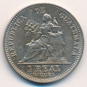 Guatemala, 1 real, 1900–1912