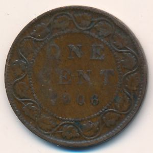 Канада, 1 цент (1906 г.)