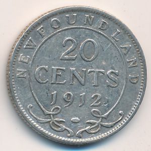 Ньюфаундленд, 20 центов (1912 г.)