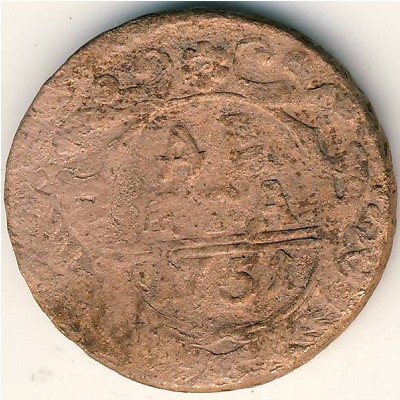 Анна (1730—1740), Деньга (1751 г.)
