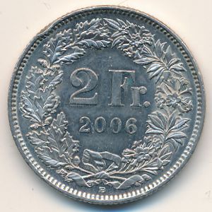 Switzerland, 2 francs, 2006