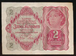 Австрия, 2 кроны (1922 г.)