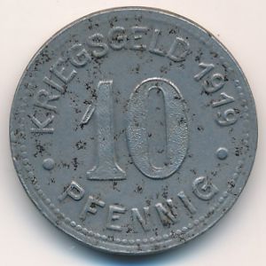 Боттроп., 10 пфеннигов (1919 г.)
