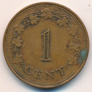 Мальта, 1 цент (1972 г.)