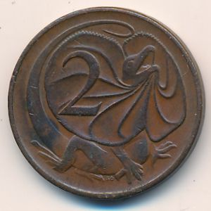 Австралия, 2 цента (1966 г.)