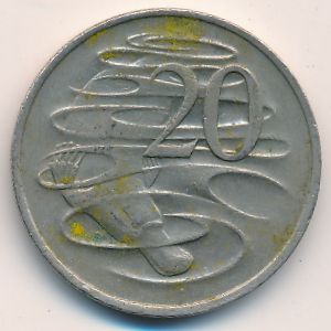 Австралия, 20 центов (1971 г.)