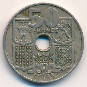 Испания, 50 сентимо (1949 г.)