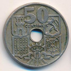 Испания, 50 сентимо (1949 г.)