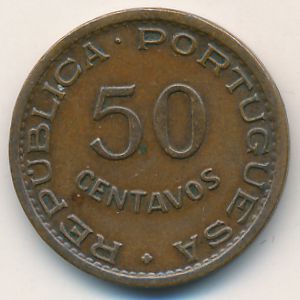 Angola, 50 centavos, 1957