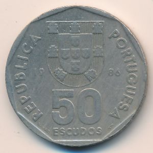 Португалия, 50 эскудо (1986 г.)