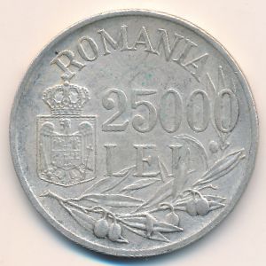 Румыния, 25000 леев (1946 г.)