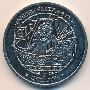 Virgin Islands, 1 dollar, 2008–2009
