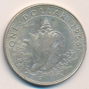 Багамские острова, 1 доллар (1966 г.)