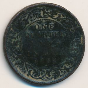 Британская Индия, 1/4 анны (1862 г.)