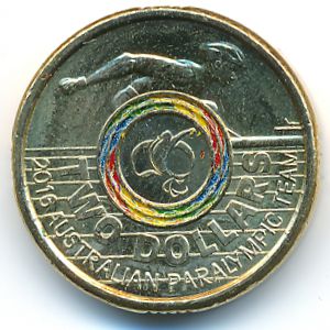 Австралия, 2 доллара (2016 г.)
