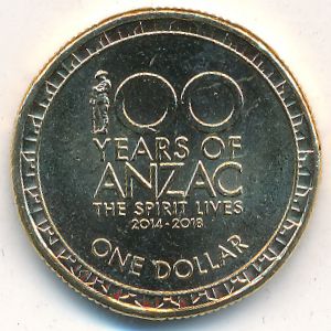 Australia, 1 dollar, 2017