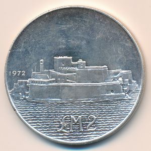 Мальта, 2 фунта (1972 г.)