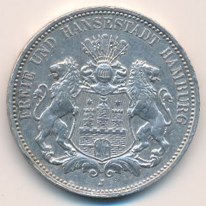 Гамбург, 3 марки (1911 г.)