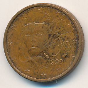 Франция, 1 евроцент (1999 г.)