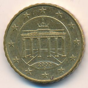 Germany, 10 euro cent, 2002