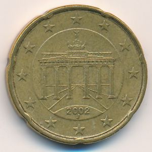 Германия, 20 евроцентов (2002 г.)