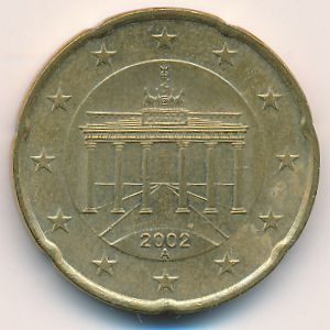 Германия, 20 евроцентов (2002 г.)