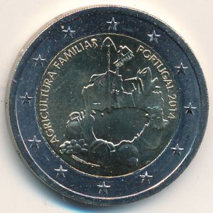 Португалия, 2 евро (2014 г.)