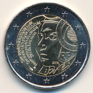 France, 2 euro, 2015