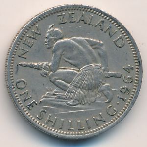 Новая Зеландия, 1 шиллинг (1964 г.)