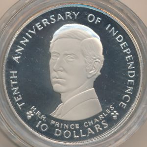 Фиджи, 10 долларов (1980 г.)