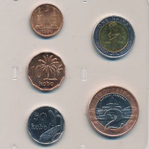 Нигерия, Набор монет