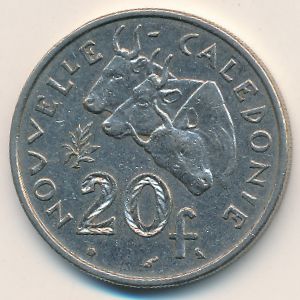 Новая Каледония, 20 франков (1970 г.)