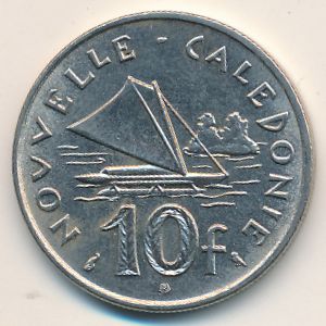 Новая Каледония, 10 франков (1970 г.)