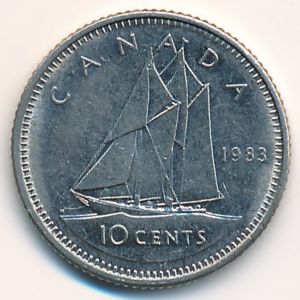 Канада, 10 центов (1983 г.)