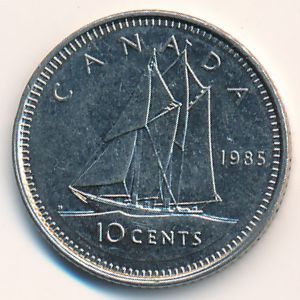 Канада, 10 центов (1985 г.)