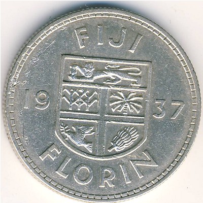 Фиджи, 1 флорин (1937 г.)