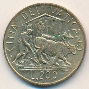 Ватикан, 200 лир (1982 г.)